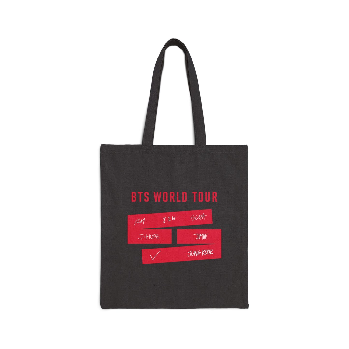 Bangtan Inspired World Tour Arirang Tote Bag | Red Arirang Concert Tote