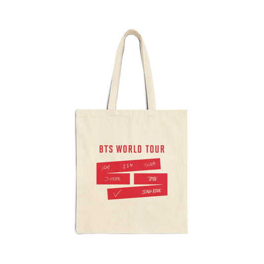 Bangtan Inspired World Tour Arirang Tote Bag | Red Arirang Concert Tote